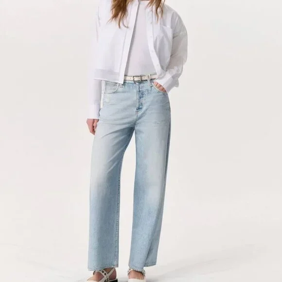 rag & bone Miramar Sofie Ankle Length in Meadow Blue Size 26 - Worn Once - Picture 2 of 8